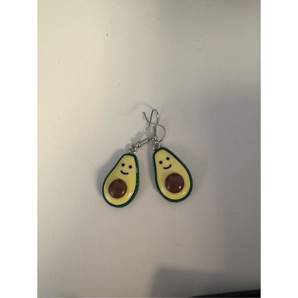 Avocado Statement Earrings - Picture 4 of 4